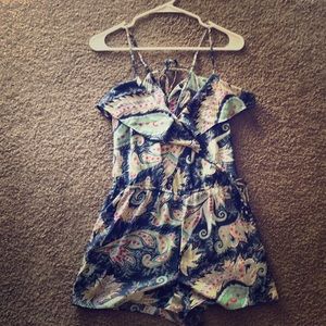 American Eagle Paisley Romper